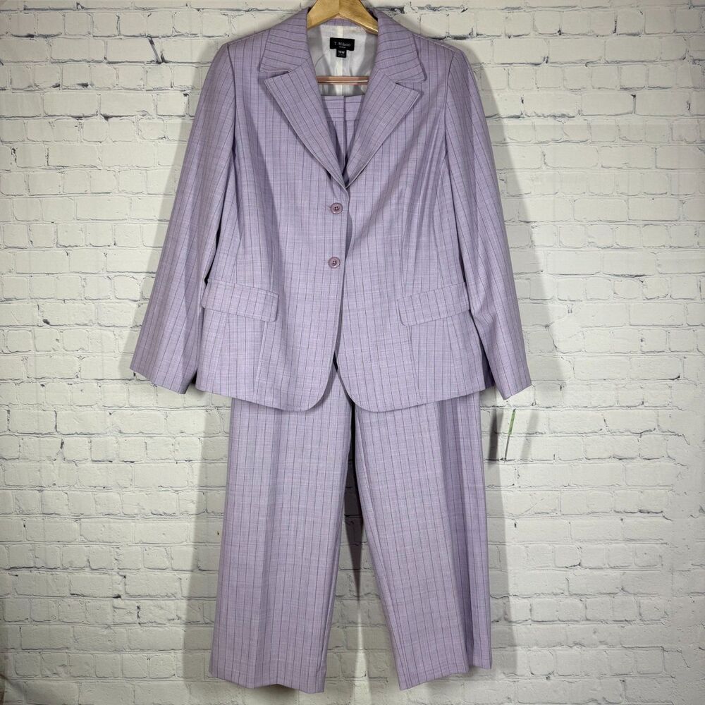 Y2K Milano Lavender Pinstripe Blazer and Pants Suit